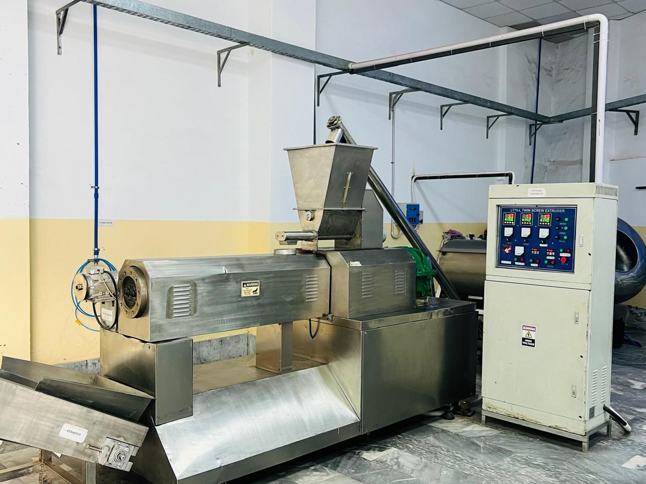 Breakfast cereal production line at Bereket Foods factory Multan
